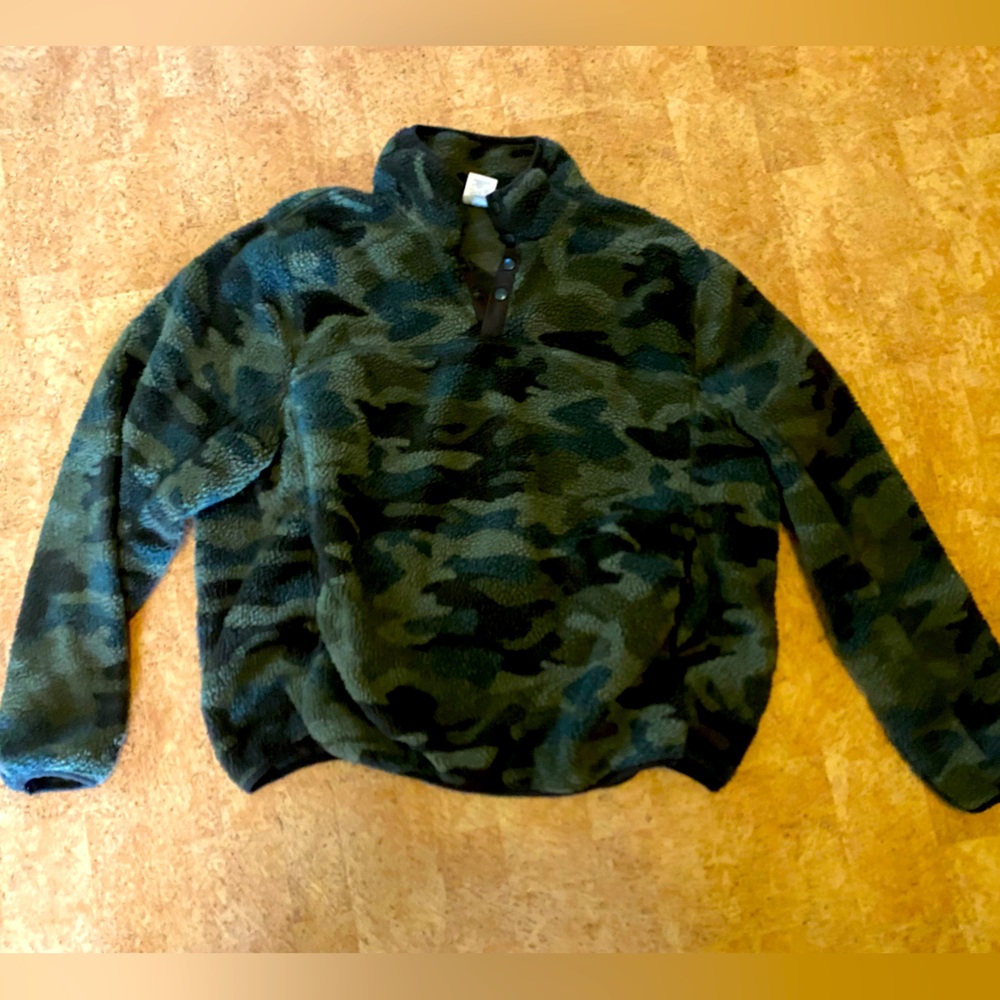 Camo members Mari fleece Sherpa half pullover jacket